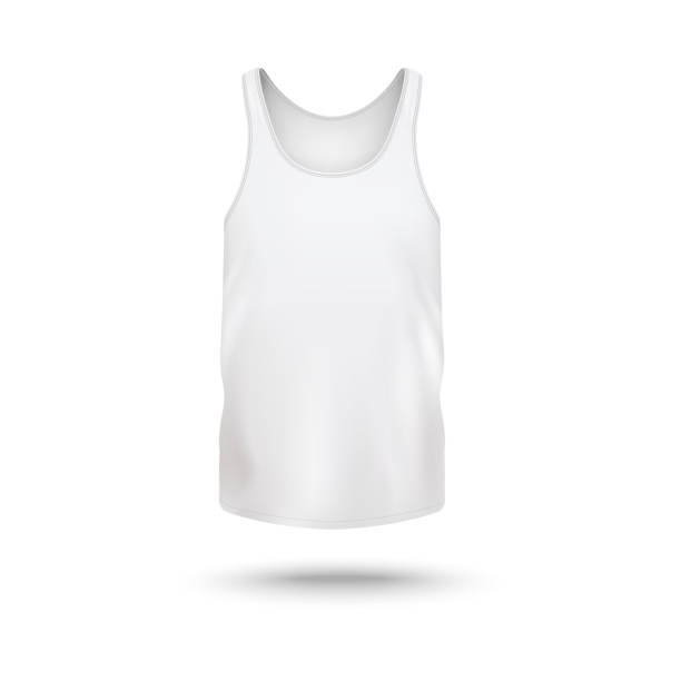 istock Women crew-neck t-shirt or active wear top template vector illustration isolated. 1204450268