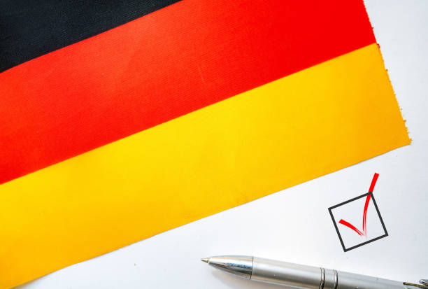istock Flag of Germany and check mark 1204450807