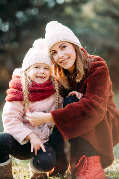 istock Mother and daughter are in the forest. 1204455738