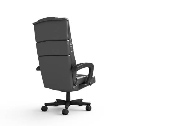 istock 3D Rendering of Standard Office Chair on White 1204458278