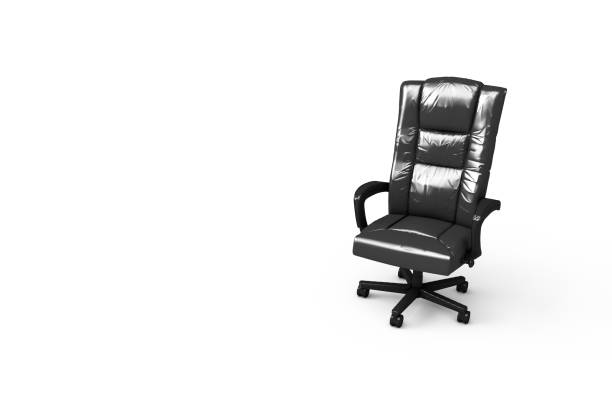 istock 3D Rendering of Standard Office Chair on White 1204458312