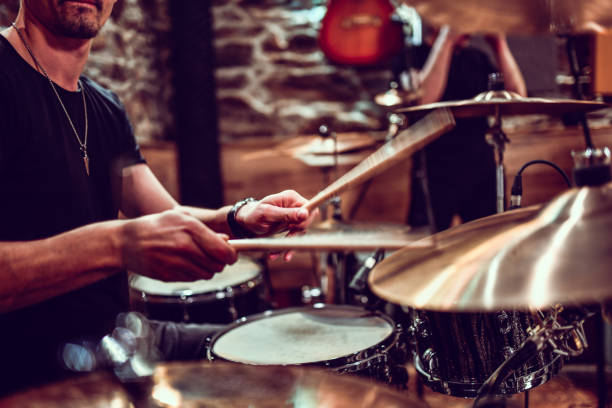 istock Drummer Grooving On The Cymbals 1204459641