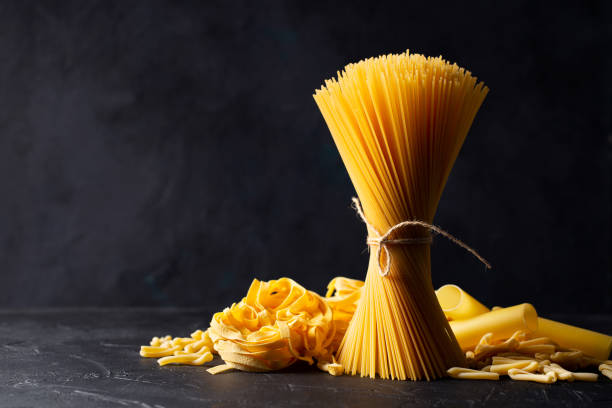 istock Pasta and ingredients for cooking 1204459835