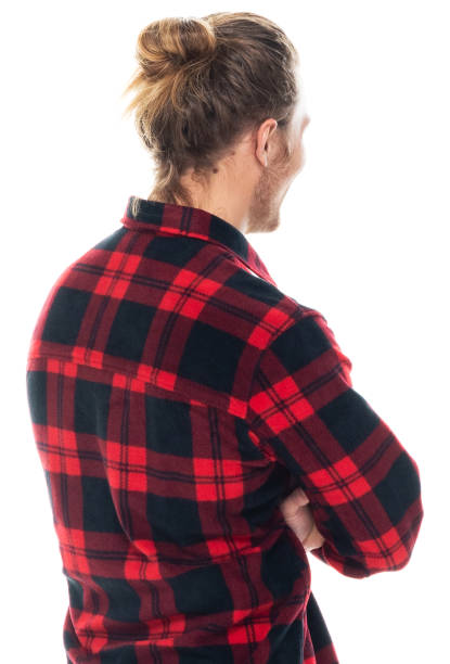 istock Caucasian male standing wearing shirt 1204465622