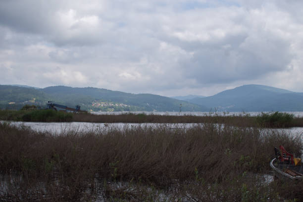 Lake in Żywiec. A landscape Lake in Żywiec. A landscape of mountains at the lake równina stock pictures, royalty-free photos & images