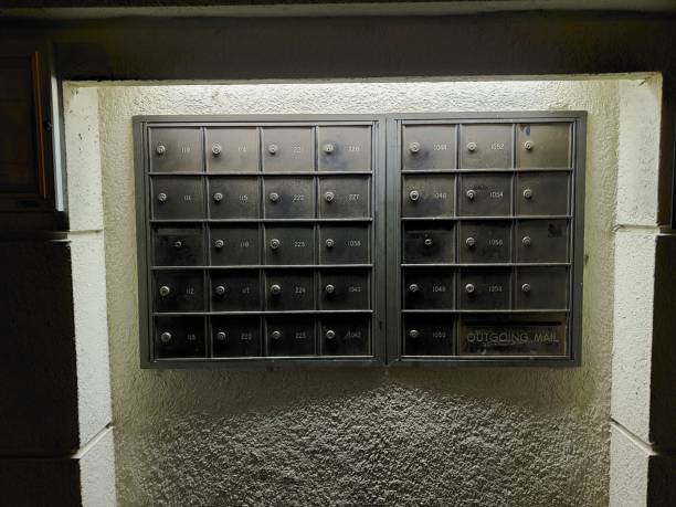 istock Black Metal Locker On White Wall 1204468591
