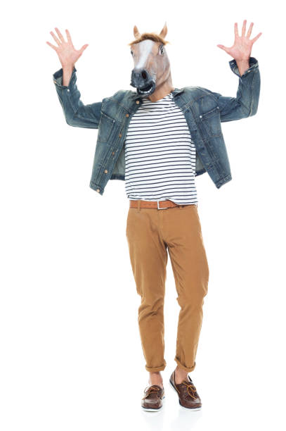 istock African ethnicity male dancing wearing costume 1204470243