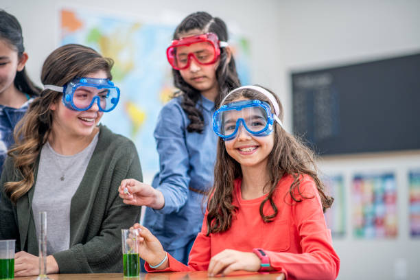 istock Girls In Science Class stock photo 1204471399