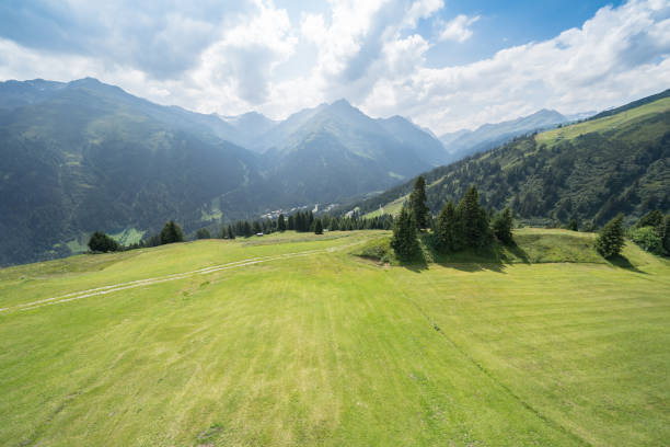 istock Idyllic summer landscape in the Alps 1204485462