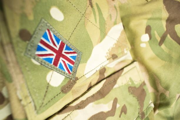 istock British Army uniform Union Jack flag 1204487119