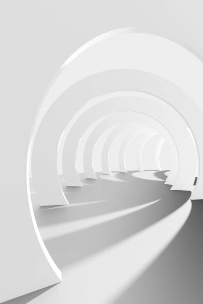 Abstract white background. Abstract white background. tunnel photos stock pictures, royalty-free photos & images