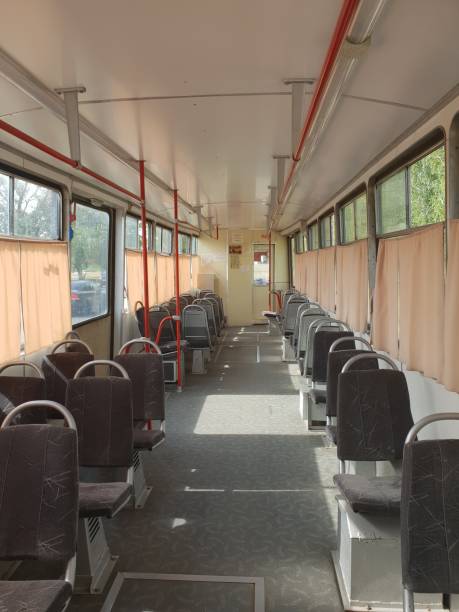 istock Retro tram in Russia 1204490404