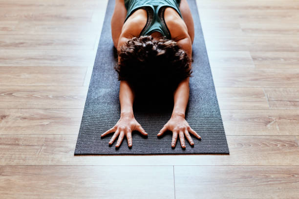 istock I kneel before you, yoga gods 1204494753