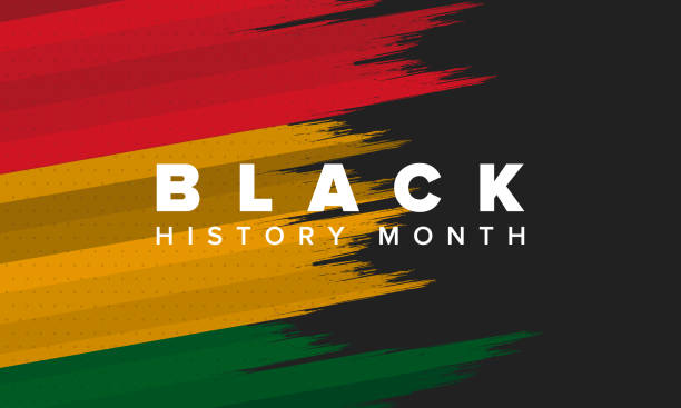 黑人歷史月。非裔美國人歷史。慶祝一年。2月在美國和加拿大。十月在英國。海報，卡片，橫幅，背景。向量插圖 - black history month 幅插畫檔、美工圖案、卡通及圖標