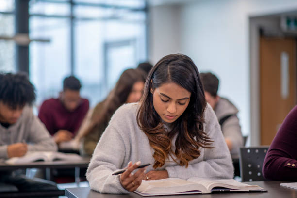 istock Female Indian University Student Studying stock photo 1204496804