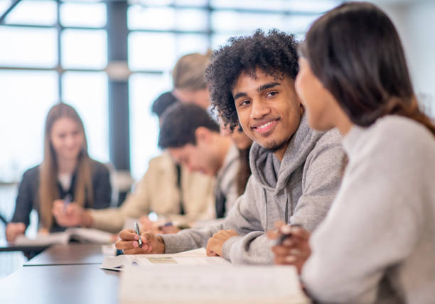 istock University Students in Class stock photo 1204496831