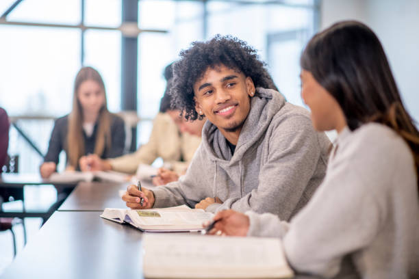 istock University Students in Class stock photo 1204496844