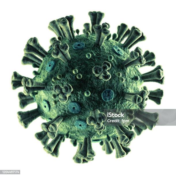 Accurate Coronavirus 2019ncov On White Stock Photo - Download Image Now - Virus, Coronavirus, COVID-19