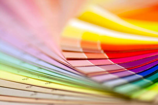 istock Color print of pantone statistics offset scale. 1204500375