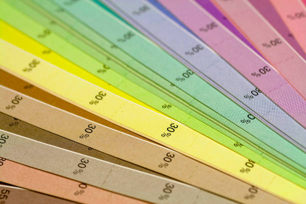 istock Color print of pantone statistics offset scale. 1204500442