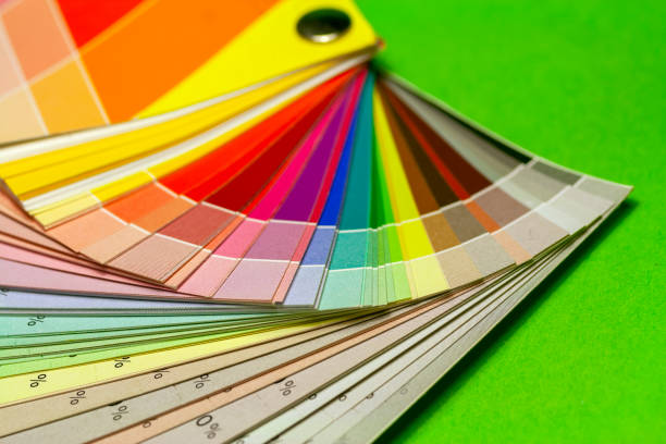 istock Color print of pantone statistics offset scale. 1204500543