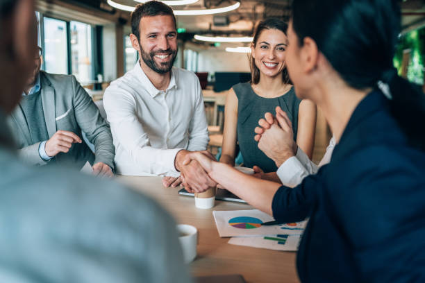 istock Handshake of business People 1204501311