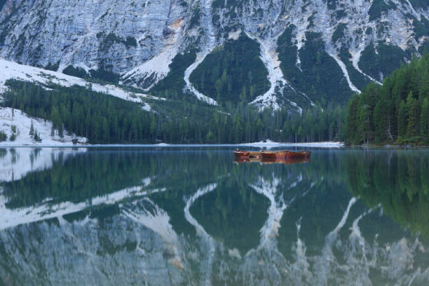 istock lago di braie - Dolomites -Italy 1204502422
