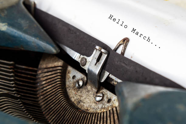 istock Hello March. Welcome March. Welcome Spring Season. 1204503262