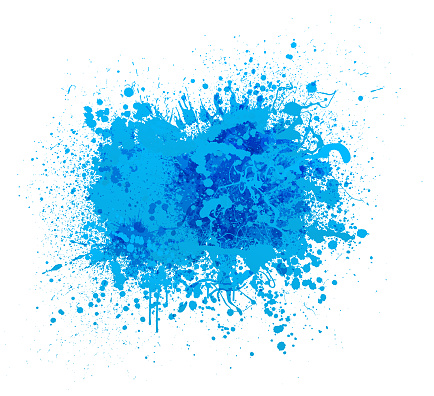 blue paint splash abstract vector background