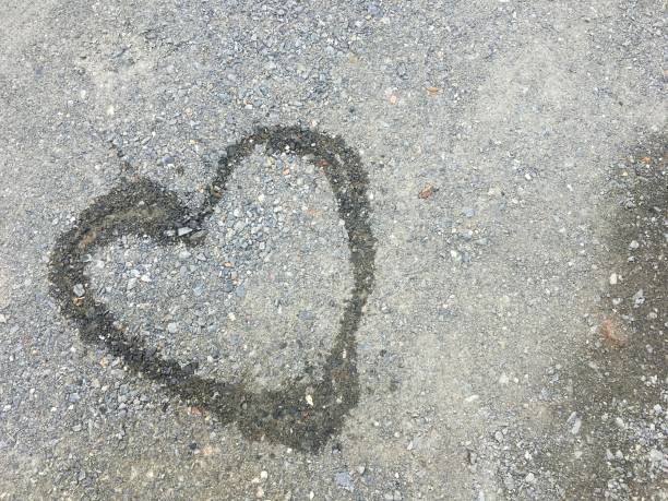 istock Love is everywhere. Heart on the floor 1204531271