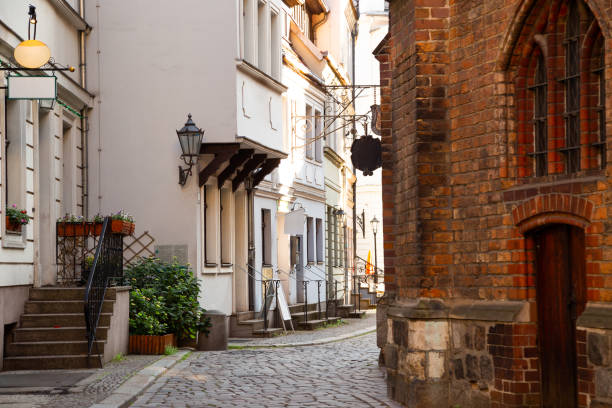 istock St. Nicholas' Church alley in Berlin, Germany 1204533180