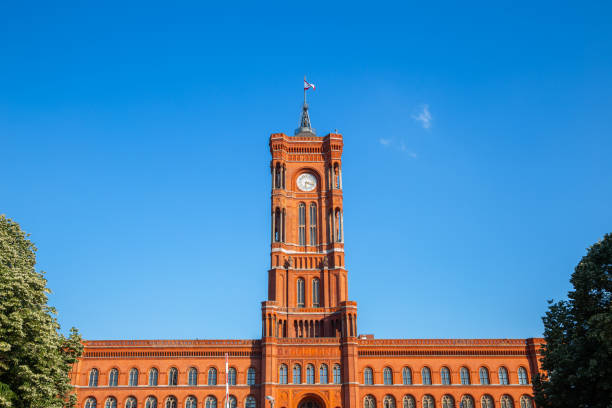 istock Red Town Hall Red City Hall in Berlin, Germany 1204533264