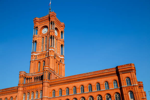 istock Red Town Hall Red City Hall in Berlin, Germany 1204533283