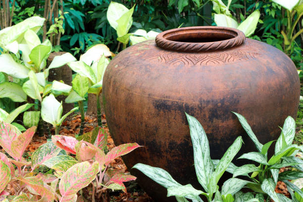 istock pottery water jar decoration in the garden 1204549965