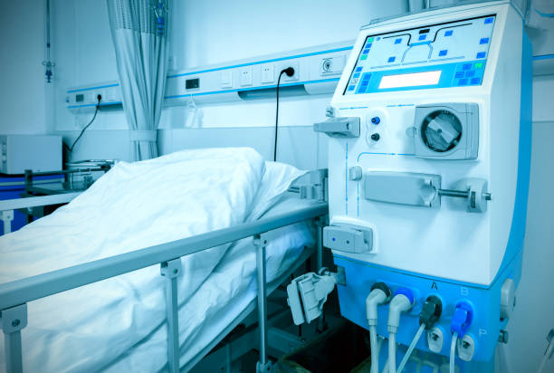 istock Hemodialysis machine in an hospital ward. 1204551339