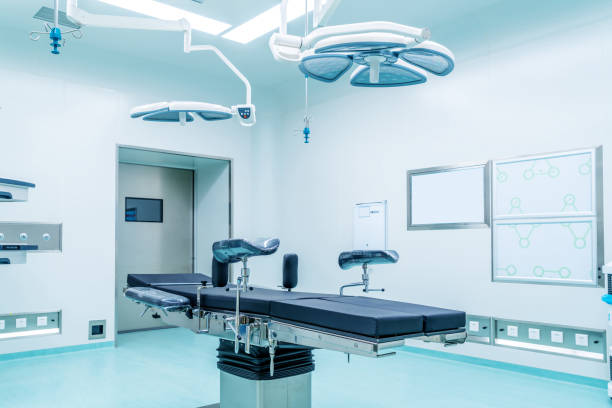 istock Interior of operating room in modern clinic 1204552826