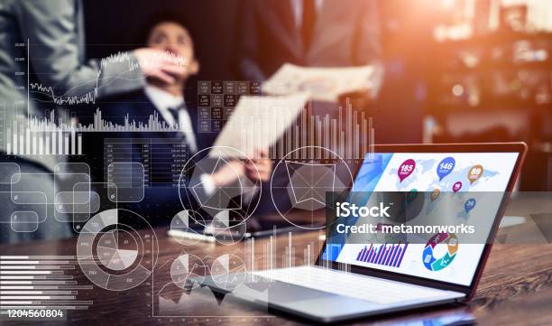 Statistics Of Business Concept Marketing Analysis Stock Photo - Download Image Now