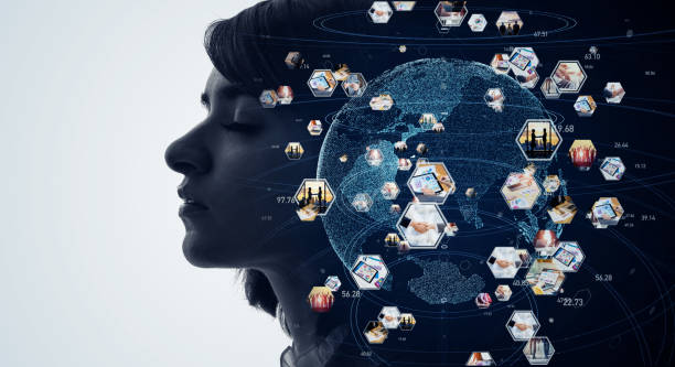 istock Global communication network concept. Worldwide business. 1204561097