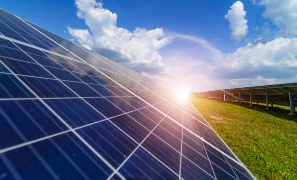 istock Solar panel produces green, environmentally friendly energy from the sun. 1204562821