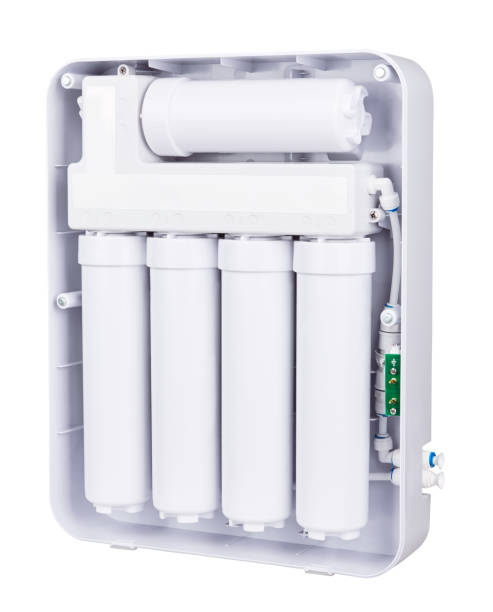 istock Water purification filter for potable water isolated on white background with clipping path. 1204572865