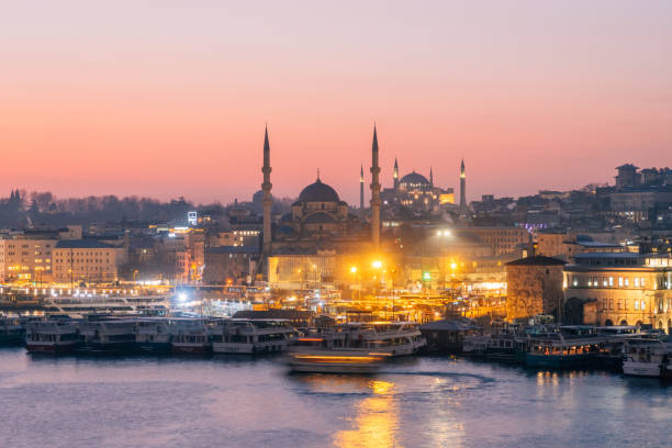 istock New mosque and Hagia Sophia 1204574496