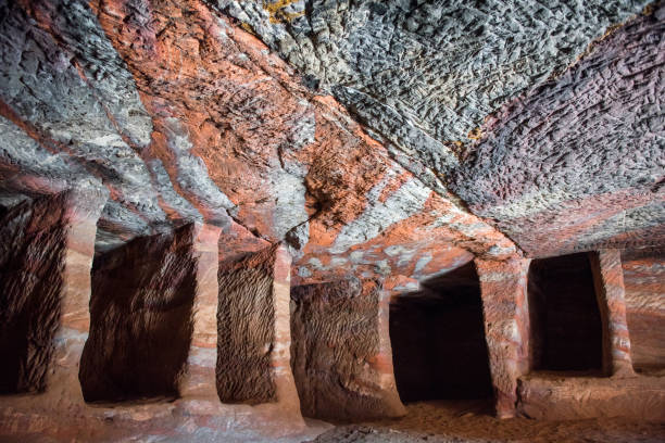 istock Underground tomb in Petra, Jordan 1204577362