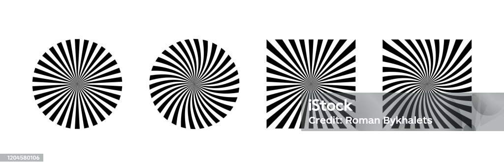 Vector Rays Shape Rays Beam Vector Element Isolated Rays Striped Patterns Graphic Design ...