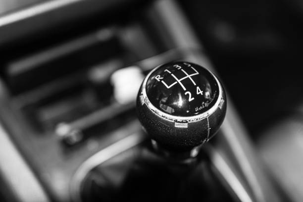 istock inside car, gear shifter close up 1204580521
