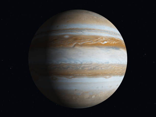 istock Planet Jupiter partially illuminated by the sun 1204581341