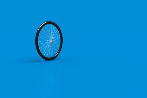 istock 3D Rendering of Bicycle Wheels and Tires 1204583561
