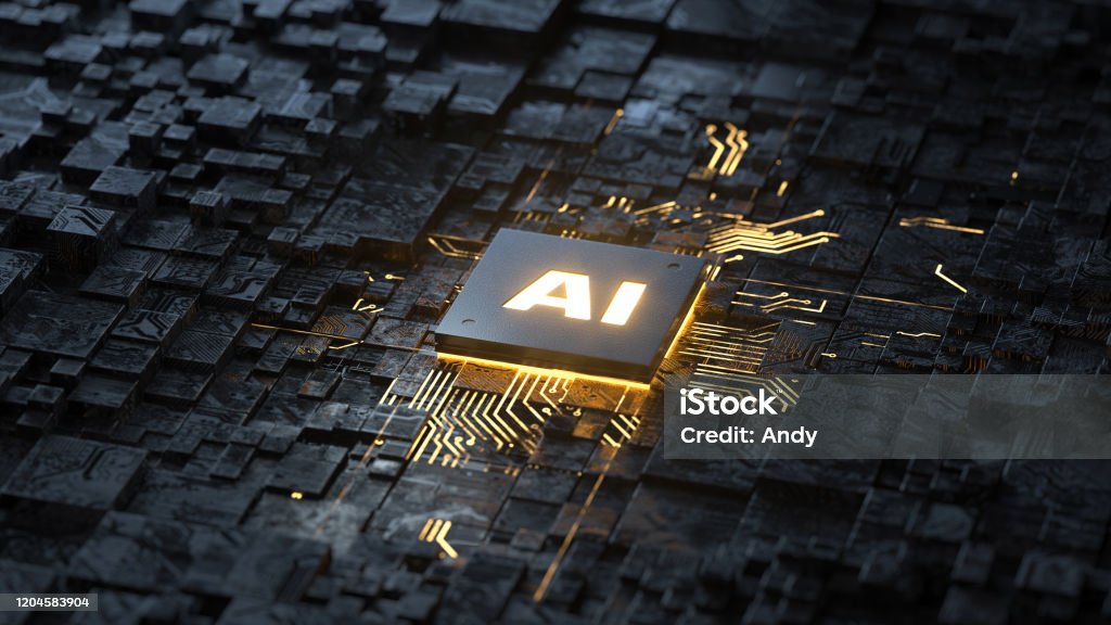 KI,Künstliche Intelligenz Konzept,Circuit Board - Lizenzfrei Künstliche Intelligenz Stock-Foto