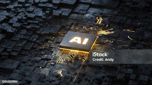 Kikünstliche Intelligenz Konzeptcircuit Board Stockfoto und mehr Bilder von Künstliche Intelligenz - Künstliche Intelligenz, Computerchip, Maschinelles Lernen