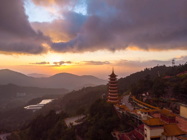 istock Chin Swee Temple sunset at Genting Highland 1204584989