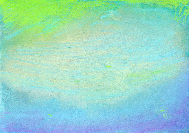 istock Artistic chalk pastel painting background. Abstract sea beach draft. 1204585341